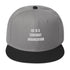 Snapback Hat with bold text "ICE IS A TERRORIST ORGANIZATION" in white on navy background.