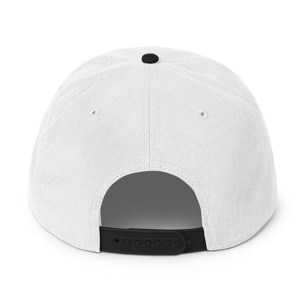 Snapback Hat with bold text "ICE IS A TERRORIST ORGANIZATION" in white on navy background.