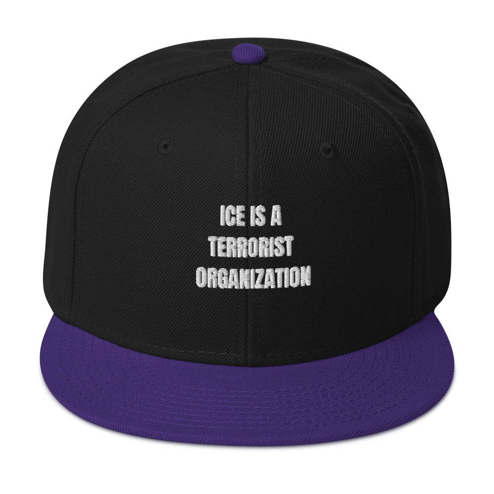 Snapback Hat with bold text reading &