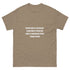 unisex classic cotton tee