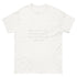 unisex classic cotton tee