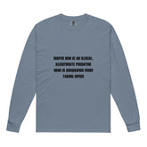 heavyweight garment-dyed long-sleeve shirt