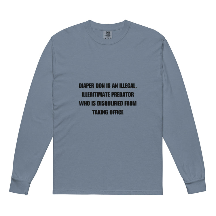 heavyweight garment-dyed long-sleeve shirt