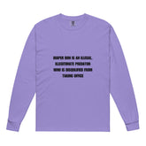 heavyweight garment-dyed long-sleeve shirt