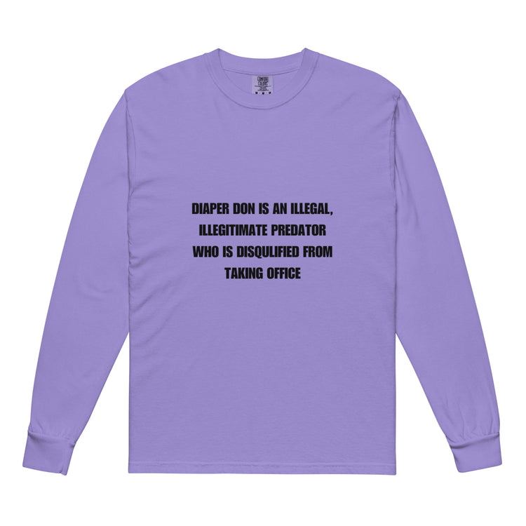 heavyweight garment-dyed long-sleeve shirt
