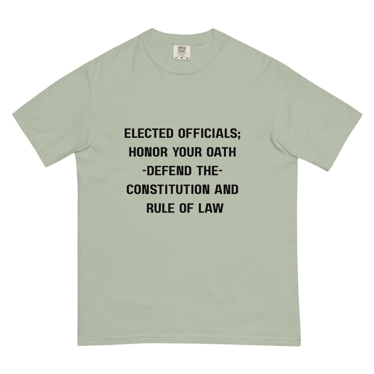 Unisex garment-dyed heavyweight t-shirt.