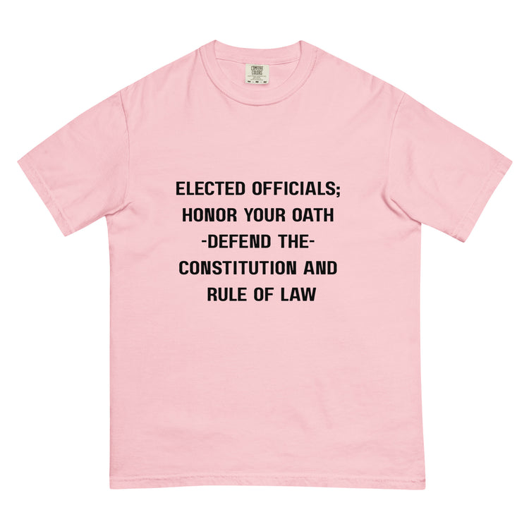Unisex garment-dyed heavyweight t-shirt.