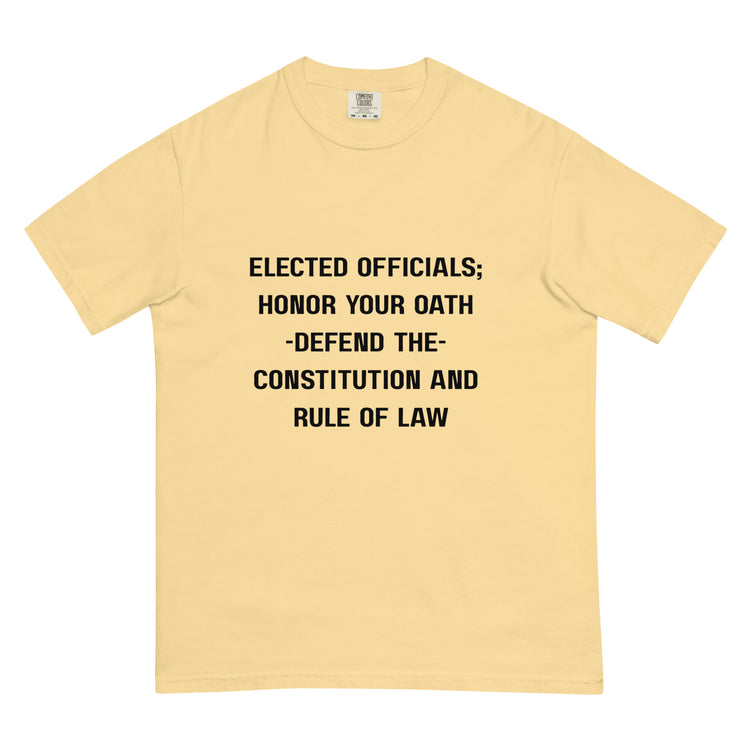 Unisex garment-dyed heavyweight t-shirt.