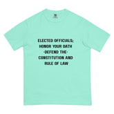 Unisex garment-dyed heavyweight t-shirt.