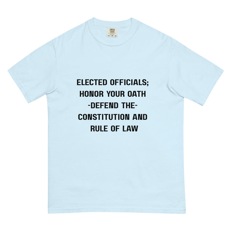 Unisex garment-dyed heavyweight t-shirt.