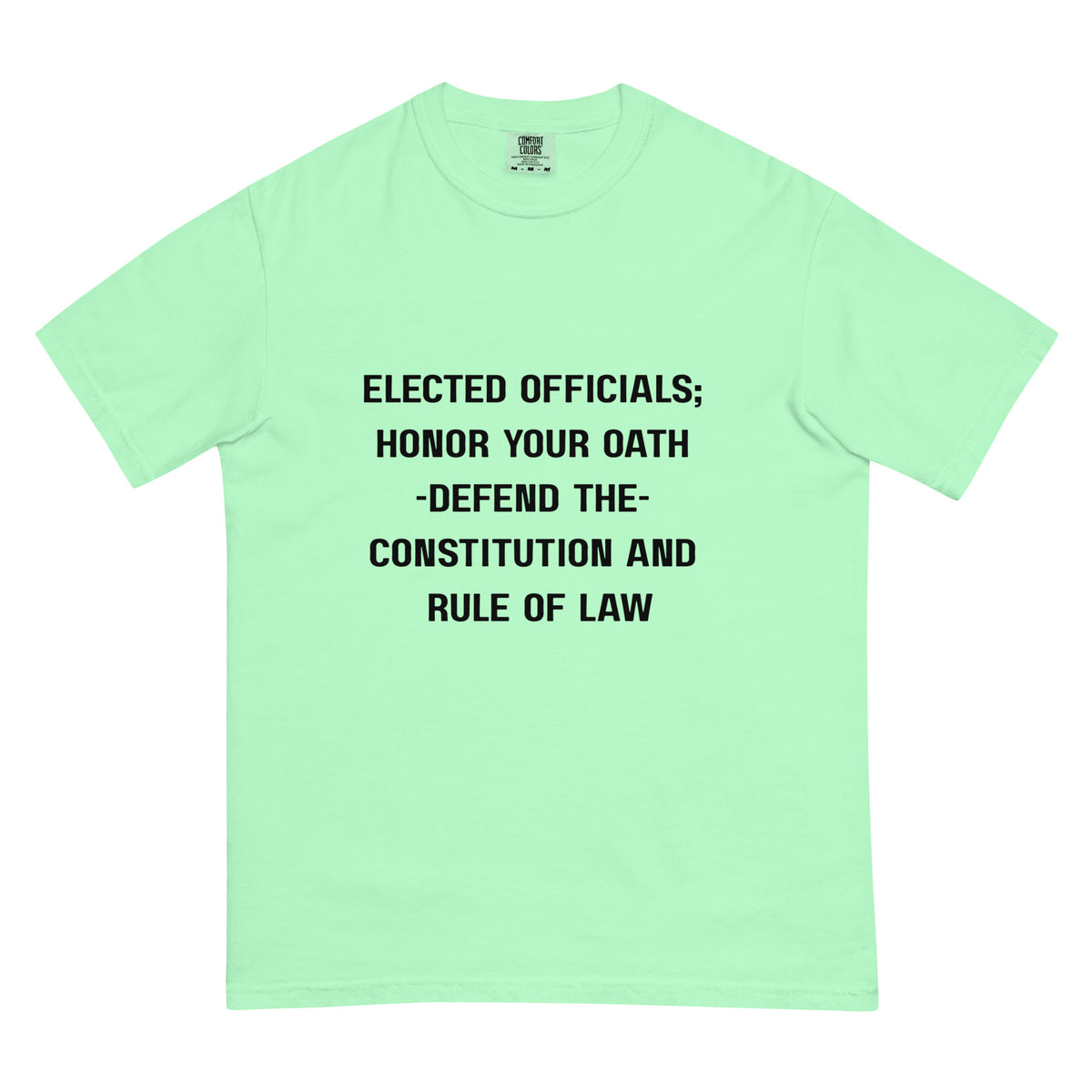 Unisex garment-dyed heavyweight t-shirt.