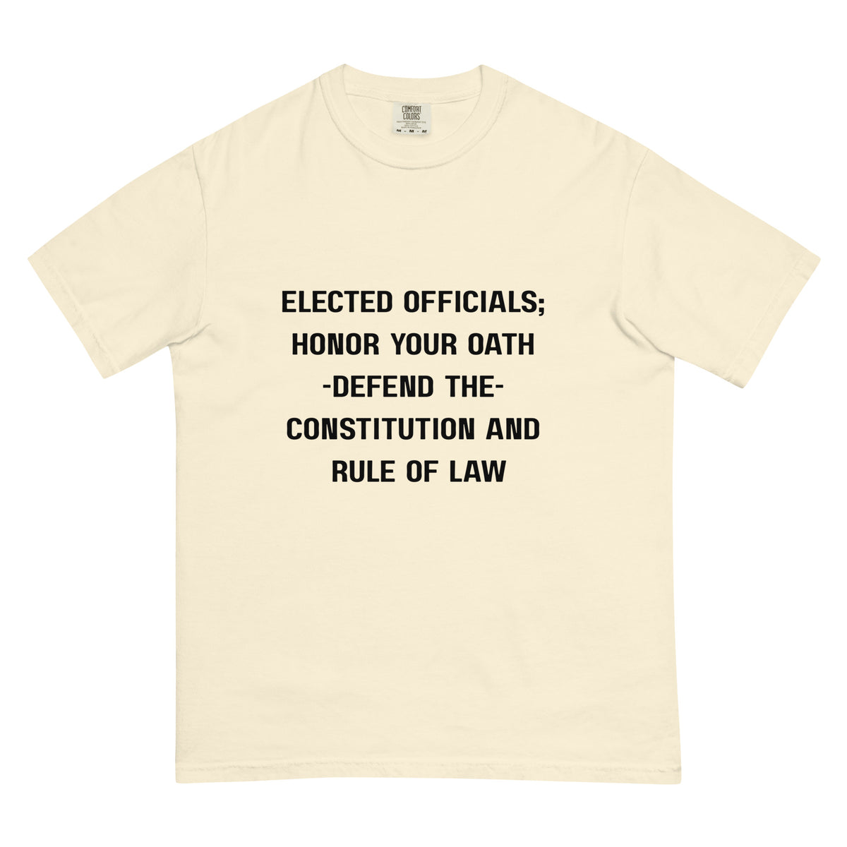 Unisex garment-dyed heavyweight t-shirt.