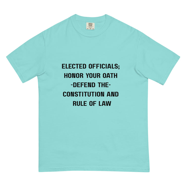 Unisex garment-dyed heavyweight t-shirt.