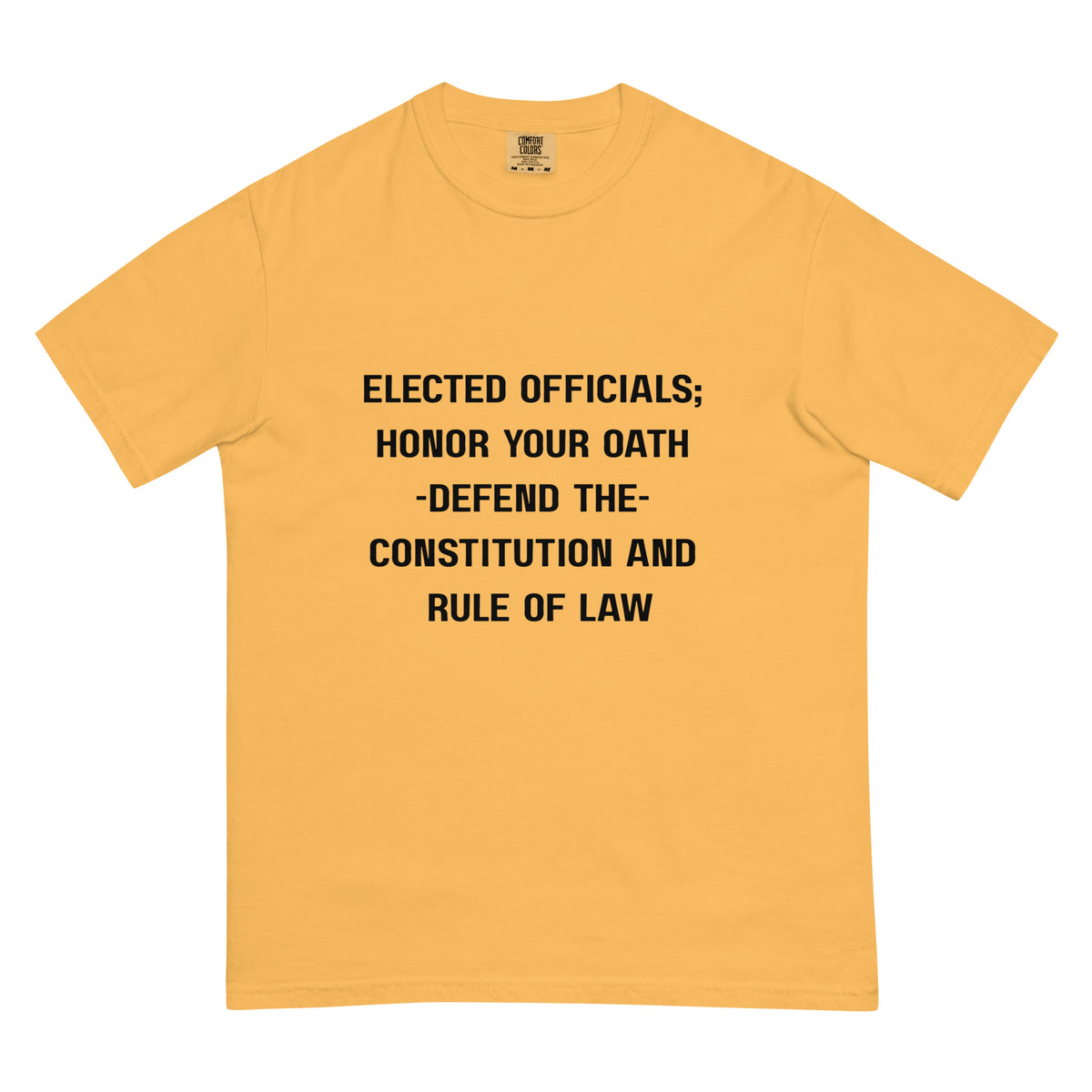 Unisex garment-dyed heavyweight t-shirt.