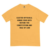 Unisex garment-dyed heavyweight t-shirt.