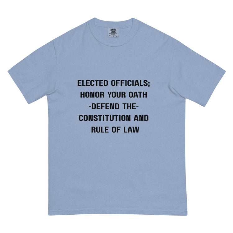 Unisex garment-dyed heavyweight t-shirt.