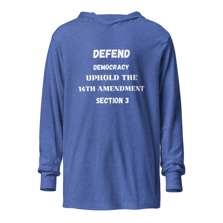 Hooded long-sleeve tee
