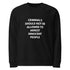 Unisex organic raglan sweatshirt