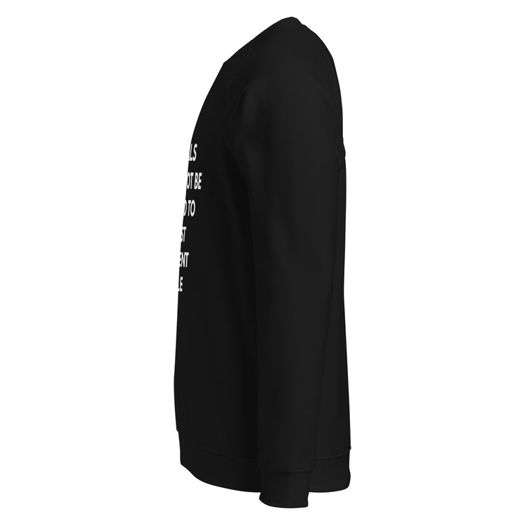 Unisex organic raglan sweatshirt