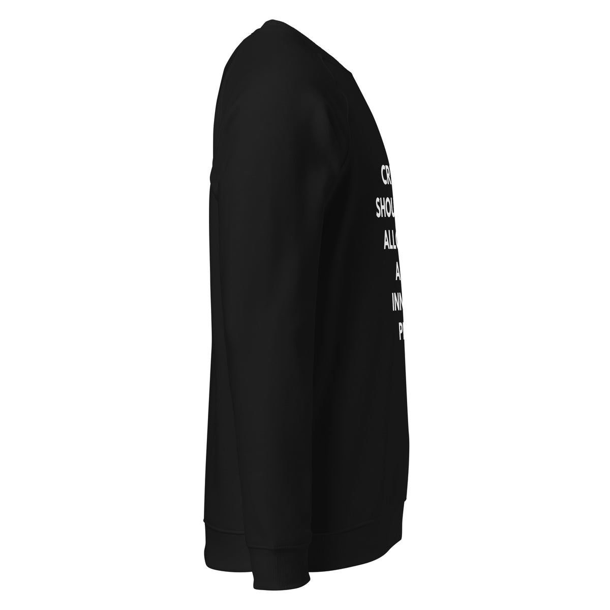 Unisex organic raglan sweatshirt