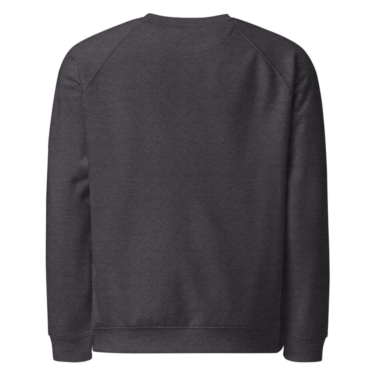 Unisex organic raglan sweatshirt